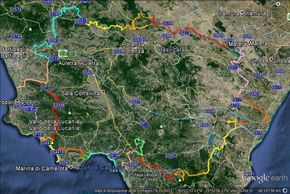 tour-basilicata-2013 Percorso Tour Basilicata 2013
